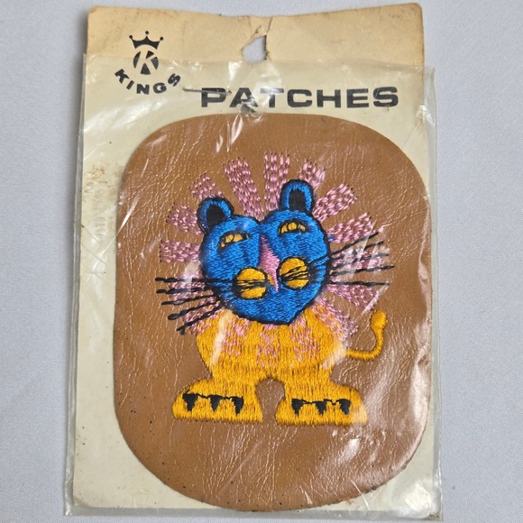 King's Patches Other - Vintage King's Patches Lion Sew On Patch, Embroidery, 4" x 3", 70s/80s NOS New